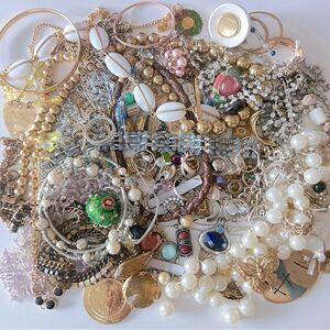 1.5 lb Vintage Craft Junk Jewelry Lot